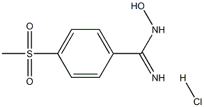 N-hydroxy-4-(methylsulfonyl)Benzenecarboximidamide hydrochloride CAS#: 860183-11-5