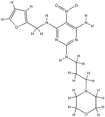N~4~-(furan-2-ylmethyl)-N~2~-[3-(morpholin-4-yl)propyl]-5-nitropyrimidine-2,4,6-triamine CAS#: 835907-63-6