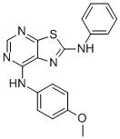 N7-(4-METHOXYPHENYL)-N2-PHENYLTHIAZOLO[5,4-D]PYRIMIDINE-2,7-DIAMINE CAS#: 871266-93-2