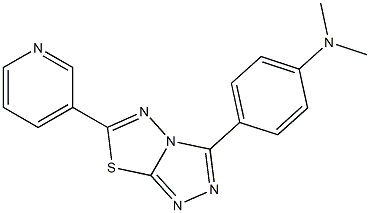 N,N-dimethyl-4-[6-(pyridin-3-yl)[1,2,4]triazolo[3,4-b][1,3,4]thiadiazol-3-yl]aniline CAS#: 878431-48-2