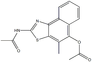 Naphtho[1,2-d]thiazol-5-ol,  2-acetamido-4-methyl-,  acetate  (5CI) CAS#: 858189-69-2