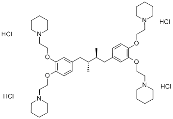PIPERIDINE, 1,1',1'',1'''-[[(2R,3S)-2,3-DIMETHYL-1,4-BUTANEDIYL]BIS[4,1,2-BENZENETRIYLBIS(OXY-2,1-ETHANEDIYL)]]TETRAKIS HCL CAS#: 859505-98-9