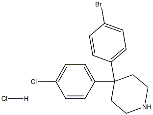 Piperidine, 4-(4-broMophenyl)-4-(4-chlorophenyl)-, hydrochloride (1:1) CAS#: 857531-97-6