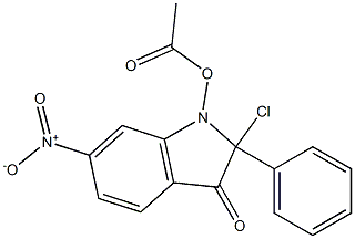 Pseudoindoxyl,  2-chloro-1-hydroxy-6-nitro-2-phenyl-,  acetate  (2CI) CAS#: 861381-82-0
