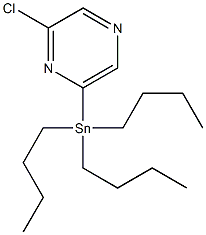 Pyrazine, 2-chloro-6-(tributylstannyl)- CAS#: 850221-68-0
