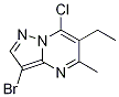Pyrazolo[1,5-a]pyriMidine, 3-broMo-7-chloro-6-ethyl-5-Methyl- CAS#: 885720-87-6