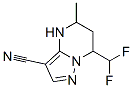 Pyrazolo[1,5-a]pyrimidine-3-carbonitrile, 7-(difluoromethyl)-4,5,6,7-tetrahydro-5-methyl- (9CI) CAS#: 828272-55-5