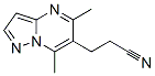 Pyrazolo[1,5-a]pyrimidine-6-propanenitrile, 5,7-dimethyl- (9CI) CAS#: 828299-06-5
