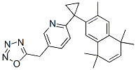 Pyridine,  2-[1-(5,8-dihydro-3,5,5,8,8-pentamethyl-2-naphthalenyl)cyclopropyl]-5-(1,2,3,4-oxatriazol-5-ylmethyl)- CAS#: 836661-32-6