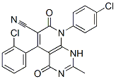 Pyrido[2,3-d]pyrimidine-6-carbonitrile,  5-(2-chlorophenyl)-8-(4-chlorophenyl)-1,4,7,8-tetrahydro-2-methyl-4,7-dioxo-  (9CI) CAS#: 848944-82-1
