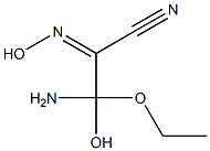 Pyruvonitrile, -bta--amino--bta--ethoxy--bta--hydroxy-, oxime (2CI) CAS#: 861385-21-9
