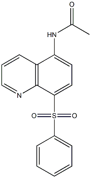Quinoline, 5-acetamido-8-(phenylsulfonyl)- (4CI) CAS#: 858277-12-0