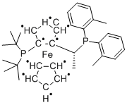 (R)-1-[(S)-2-(DI-TERT.-BUTYLPHOSPHINO)FERROCENYL]ETHYLBIS(2-METHYLPHENYL)PHOSPHI CAS#: 849924-76-1