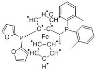 (R)-1-{(S)-2-[DI(2-FURYL)PHOSPHINO]FERROCENYL}ETHYLBIS(2-METHYLPHENYL)PHOSPHINE CAS#: 849924-73-8