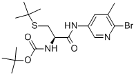 (R)-TERT-BUTYL 1-(6-BROMO-5-METHYLPYRIDIN-3-YLAMINO)-3-(TERT-BUTYLTHIO)-1-OXOPROPAN-2-YLCARBAMATE CAS#: 850411-22-2