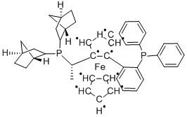 (S)-1-{(S)-2-[2-(DIPHENYLPHOSPHINO)PHENYL]FERROCENYL}ETHYLDI(2-NORBORNYL)PHOSPHI CAS#: 849925-45-7