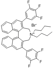 (S)-4,4-DIBUTYL-2,6-BIS(3,4,5-TRIFLUOROPHENYL)-4,5-DIHYDRO-3H-DINAPHTHO[7,6,1,2-CDE]AZEPINIUM BROMIDE CAS#: 851942-89-7