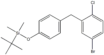 Silane,[4-[(5-broMo-2-chlorophenyl)Methyl]phenoxy](1,1-diMethylethyl)diMethyl- CAS#: 864070-19-9
