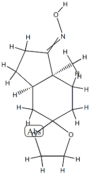 Spiro[1,3-dioxolane-2,5-[5H]inden]-1-one, octahydro-7a-methyl-, oxime, (3aR,7aS)- (9CI) CAS#: 820962-43-4