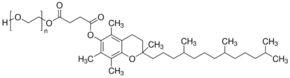 Structure of Vitamin E Polyethylene Glycol Succinate(TPGS) CAS 9002-96-4