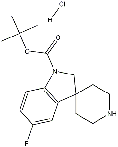 TERT-BUTYL 5-FLUOROSPIRO[INDOLINE-3,4'-PIPERIDINE]-1-CARBOXYLATE HYDROCHLORIDE CAS#: 858351-44-7