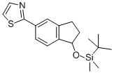 THIAZOLE, 2-[1-[[(1,1-DIMETHYLETHYL)DIMETHYLSILYL]OXY]-2,3-DIHYDRO-1H-INDEN-5-YL]- CAS#: 869725-77-9