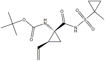 Tert-butyl [(1r,2s)-2-ethenyl-1-{[(1-Methylcyclopropyl)sulfonyl]carbaMoyl}cyclopropyl]carbaMate CAS#: 853269-57-5