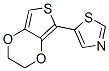 Thiazole,  5-(2,3-dihydrothieno[3,4-b]-1,4-dioxin-5-yl)- CAS#: 878801-62-8