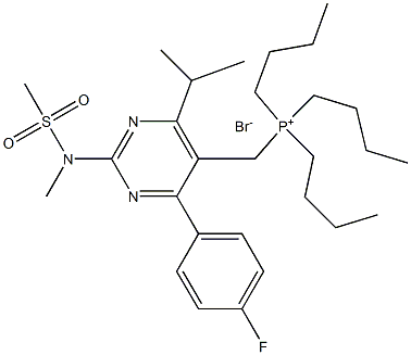 Tributyl[4-(4-fluorophenyl)-6-isopropyl-2-[(2-n-Methyl-n-Methyl sulfonyl)aMino]pyriMidine-5-yl-Methyl]phosphine broMine CAS#: 853066-73-6
