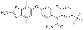 Urea,  N-[4-[(2-amino-4,7-dimethyl-6-benzothiazolyl)oxy]phenyl]-N-[2-fluoro-5-(trifluoromethyl)phenyl]- CAS#: 847054-42-6