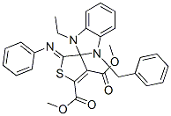 (Z)-DIMETHYL 1-BENZYL-3-ETHYL-2'-(PHENYLIMINO)-1,3-DIHYDRO-2'H-SPIRO[BENZO[D]IMIDAZOLE-2,3'-THIOPHENE]-4',5'-DICARBOXYLATE CAS#: 885722-19-0