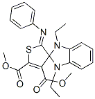 (Z)-DIMETHYL 1,3-DIETHYL-2'-(PHENYLIMINO)-1,3-DIHYDRO-2'H-SPIRO[BENZO[D]IMIDAZOLE-2,3'-THIOPHENE]-4',5'-DICARBOXYLATE CAS#: 885722-13-4
