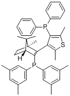 catASium(R)  T2(R),  3-{(1R,4S)-3-[Bis(3,5-dimethylphenyl)phosphanyl]-1,7,7-trimethylbicyclo[2.2.1]hept-2-en-2-yl}-4-diphenylphosphanyl-2,5-dimethylthiophene CAS#: 868851-48-3