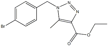 ethyl 1-(4-bromobenzyl)-5-methyl-1H-1,2,3-triazole-4-carboxylate CAS#: 852180-99-5