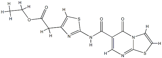 ethyl 2-(2-(5-oxo-5H-thiazolo[3,2-a]pyrimidine-6-carboxamido)thiazol-4-yl)acetate CAS#: 851944-62-2