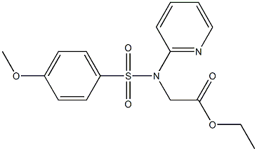 ethyl 2-[[(4-methoxyphenyl)sulfonyl](2-pyridinyl)amino]acetate CAS#: 860609-47-8