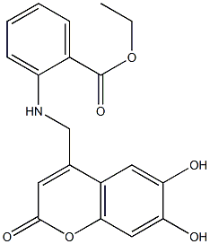 ethyl 2-{[(6,7-dihydroxy-2-oxo-2H-chromen-4-yl)methyl]amino}benzoate CAS#: 859112-29-1