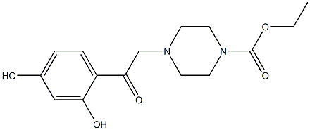 ethyl 4-[2-(2,4-dihydroxyphenyl)-2-oxoethyl]piperazine-1-carboxylate CAS#: 887209-42-9
