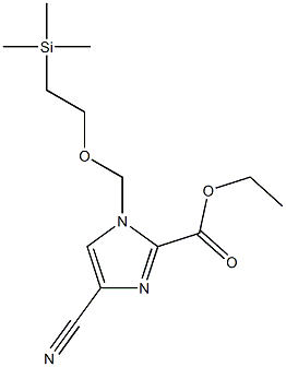 ethyl 4-cyano-1-{[2-(trimethylsilyl)ethoxy]methyl}-1H-imidazole-2-carboxylate CAS#: 854044-52-3