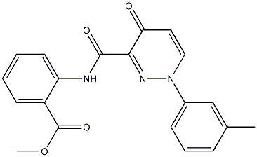 methyl 2-({[1-(3-methylphenyl)-4-oxo-1,4-dihydro-3-pyridazinyl]carbonyl}amino)benzoate CAS#: 874206-58-3