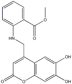 methyl 2-{[(6,7-dihydroxy-2-oxo-2H-chromen-4-yl)methyl]amino}benzoate CAS#: 859141-94-9