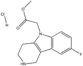 methyl 2-(8-fluoro-3,4-dihydro-1H-pyrido[4,3-b]indol-5(2H)-yl)acetate hydrochloride CAS#: 866460-86-8