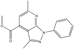 methyl 3,6-dimethyl-1-phenyl-1H-pyrazolo[3,4-b]pyridine-4-carboxylate CAS#: 832745-86-5