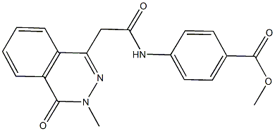 methyl 4-{[(3-methyl-4-oxo-3,4-dihydro-1-phthalazinyl)acetyl]amino}benzoate CAS#: 878418-25-8