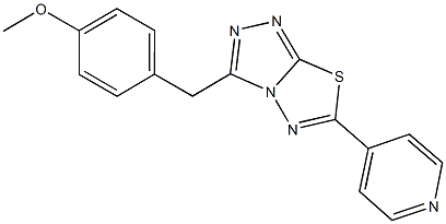 methyl 4-{[6-(4-pyridinyl)[1,2,4]triazolo[3,4-b][1,3,4]thiadiazol-3-yl]methyl}phenyl ether CAS#: 874464-22-9