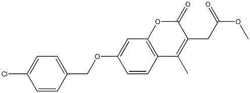 methyl {7-[(4-chlorobenzyl)oxy]-4-methyl-2-oxo-2H-chromen-3-yl}acetate CAS#: 843632-97-3