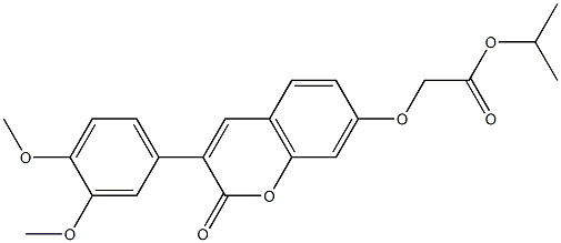 propan-2-yl {[3-(3,4-dimethoxyphenyl)-2-oxo-2H-chromen-7-yl]oxy}acetate CAS#: 869079-86-7