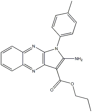 propyl 2-amino-1-(4-methylphenyl)-1H-pyrrolo[2,3-b]quinoxaline-3-carboxylate CAS#: 848764-73-8