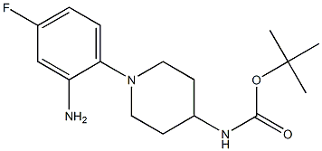 tert-Butyl 1-(2-amino-4-fluorophenyl)piperidin-4-ylcarbamate CAS#: 885262-26-0