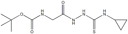 tert-Butyl 2-(2-(cyclopropylcarbamothioyl)hydrazinyl)-2-oxoethylcarbamate CAS#: 883008-24-0